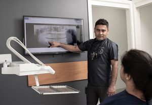 About Cardiff Dental Dr Sumanth discuss x-ray result